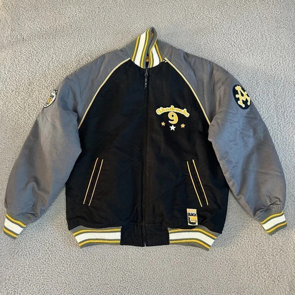 Y2K Akademiks Varsity Jacket Mens Medium Double Sided Quilted Lining 90s - Picture 15 of 16